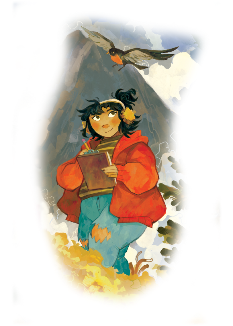 Girl with Notepad